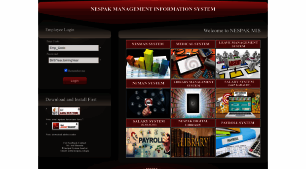 mis.nespak.com.pk