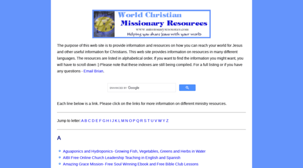 missionaryresources.com