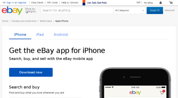 mobile.ebay.com