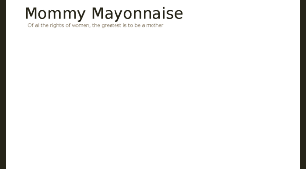 mommymayonnaise.com