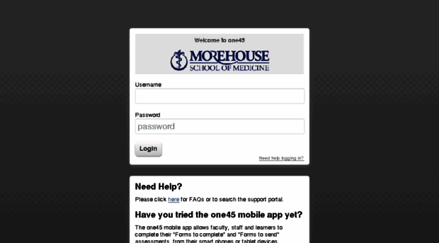 morehouse.one45.com