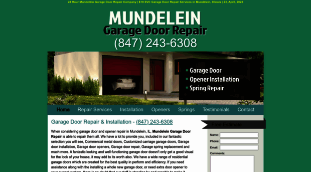 mundeleingaragedoorrepair.biz