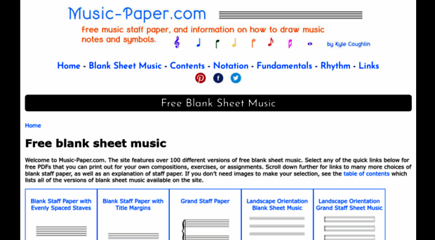 music-paper.com