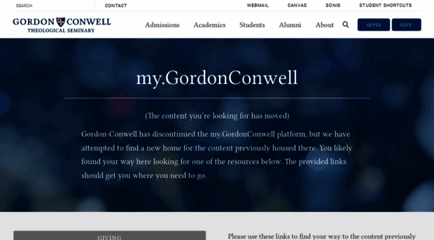 my.gordonconwell.edu