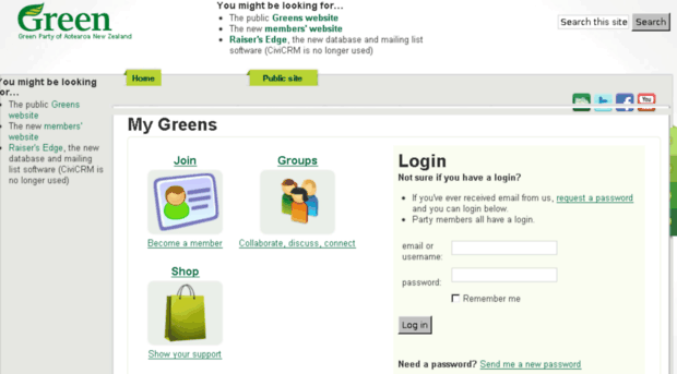 my.greens.org.nz