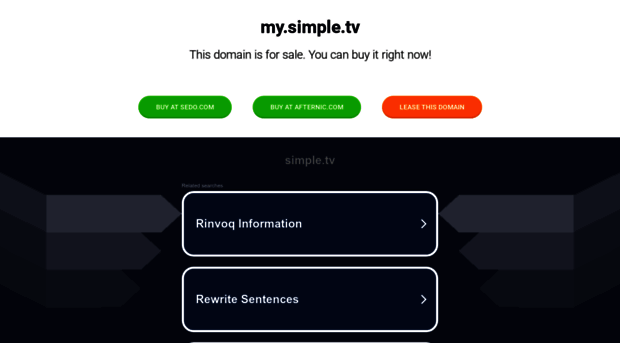 my.simple.tv