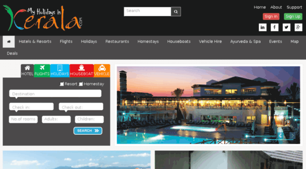 myholidaysinkerala.com
