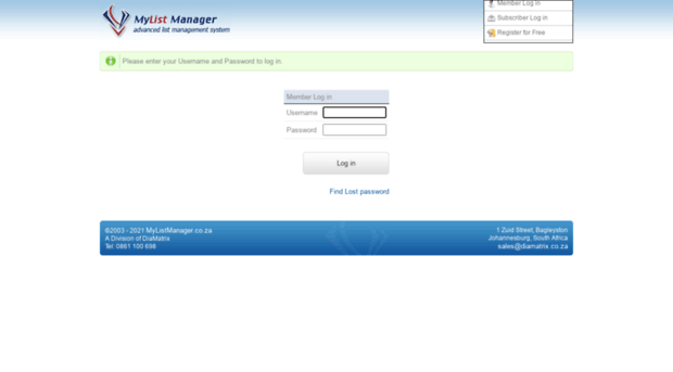 mylistmanager.co.za