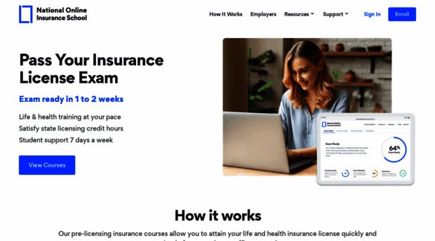 nationalonlineinsuranceschool.com