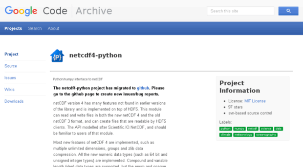 netcdf4-python.googlecode.com