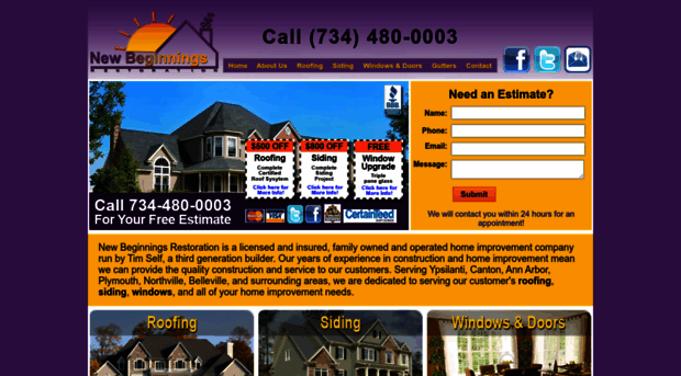 newbeginningsrestoration.com