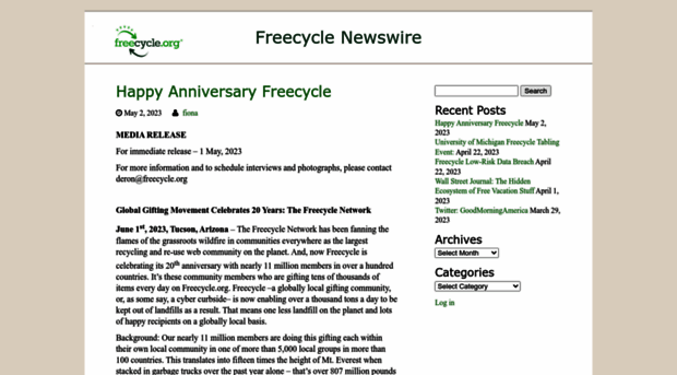 newswire.freecycle.org