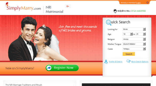 nri-matrimonial.simplymarry.com