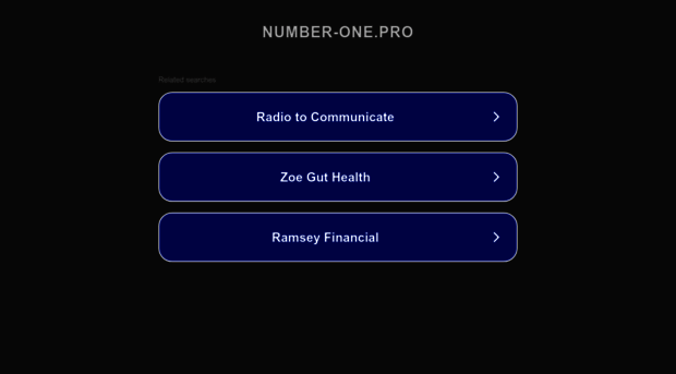number-one.pro
