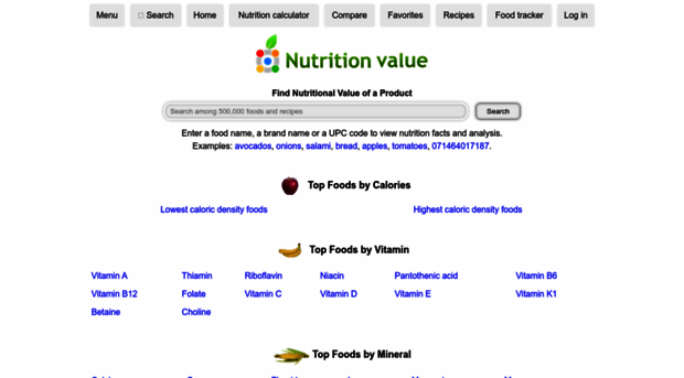 nutritionvalue.org