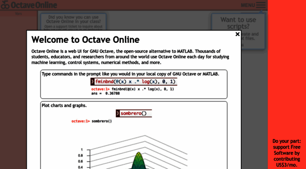 octave-online.net