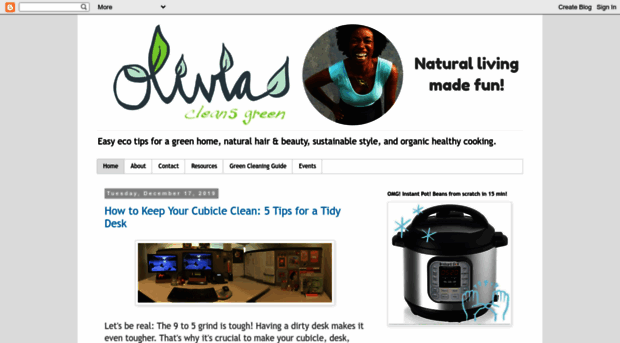 oliviacleansgreen.com