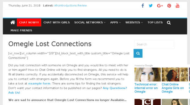 omeglelostconnections.howtochatonline.net