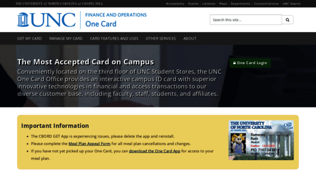 onecard.unc.edu