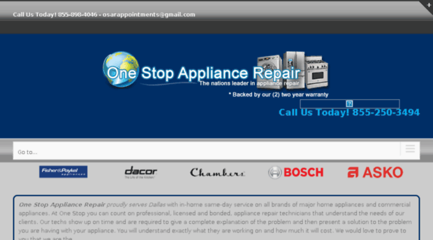 onestopappliancerepairdallas.com