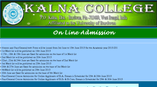 onlineadmissionkalnacollege.org