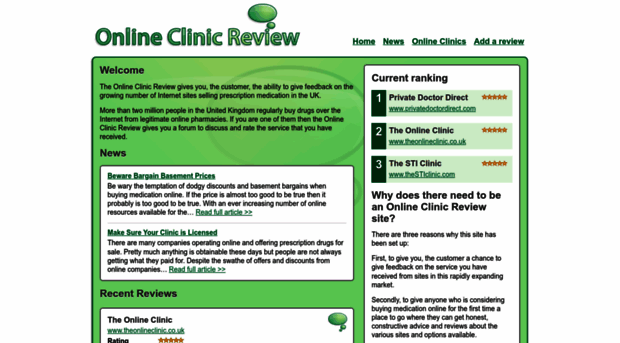 onlineclinicreview.org