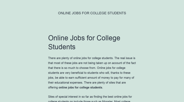 onlinejobsforcollegestudents.net