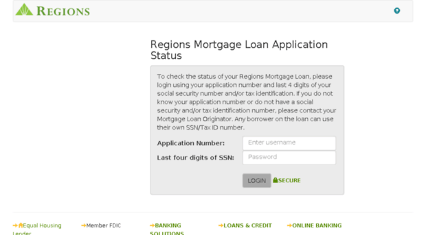 onlinestatus.regionsmortgage.com