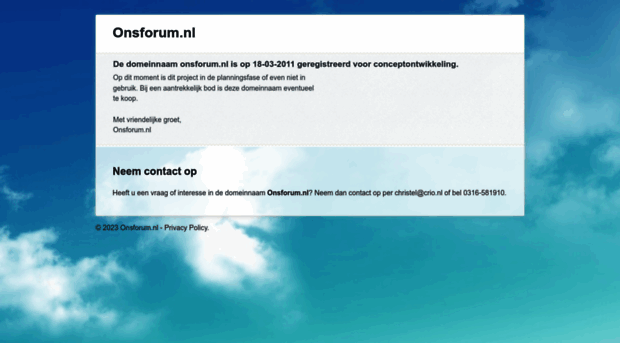 onsforum.nl