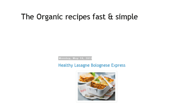 organicrecipesfastsimple.com