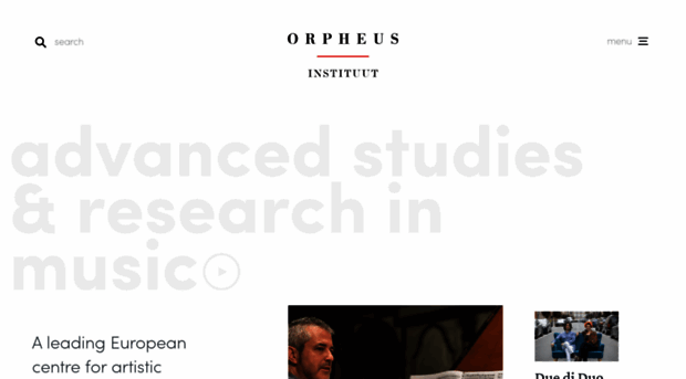 orpheusinstituut.be