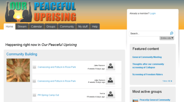 our.peacefuluprising.org