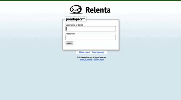 pandaprcrm.relenta.com