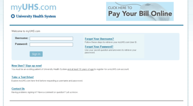 patientonline.universityhealthsystem.com