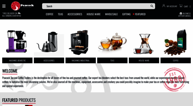 peacockteaandcoffee.co.za