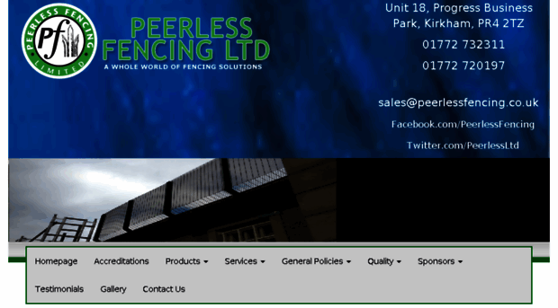 peerlessfencing.com