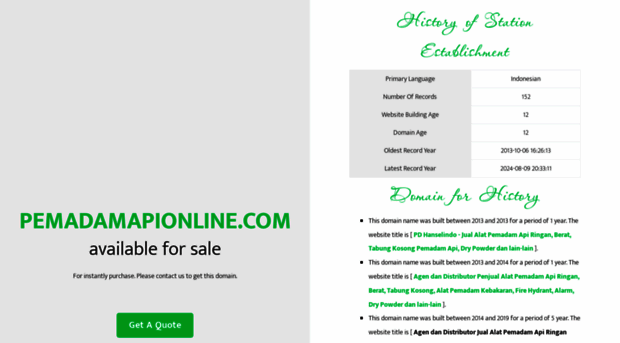 pemadamapionline.com