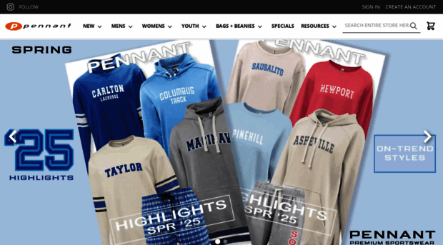 pennantsportswear.com