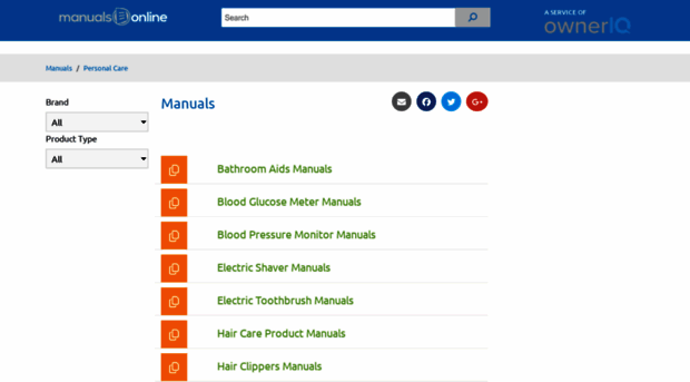 personalcare.manualsonline.com
