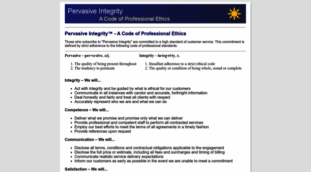 pervasiveintegrity.com