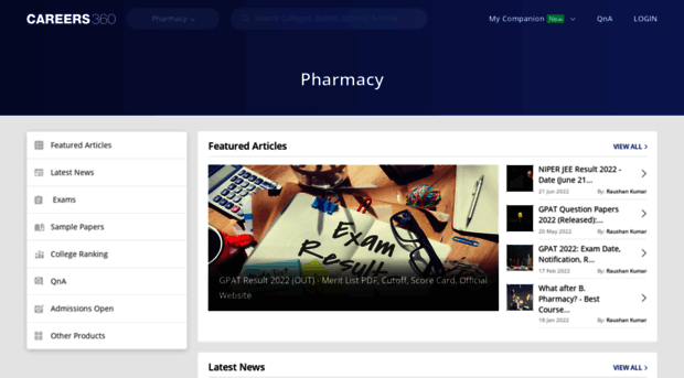 pharmacy.careers360.com