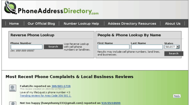 phoneaddressdirectory.com