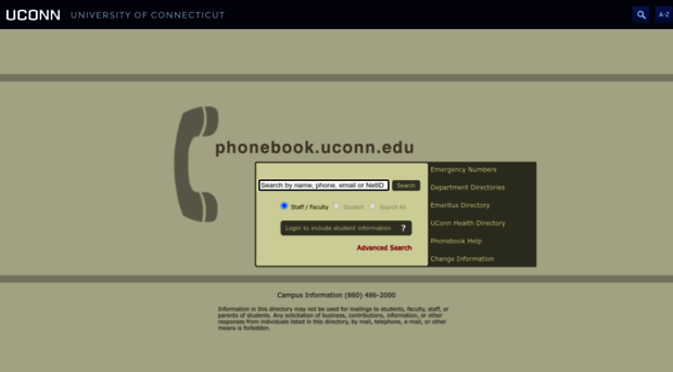 phonebk.uconn.edu