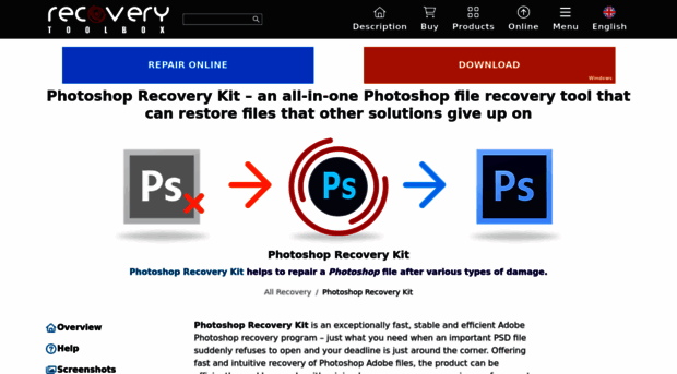 photoshop.recoverytoolbox.com