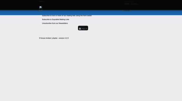 phplist.supranet.net