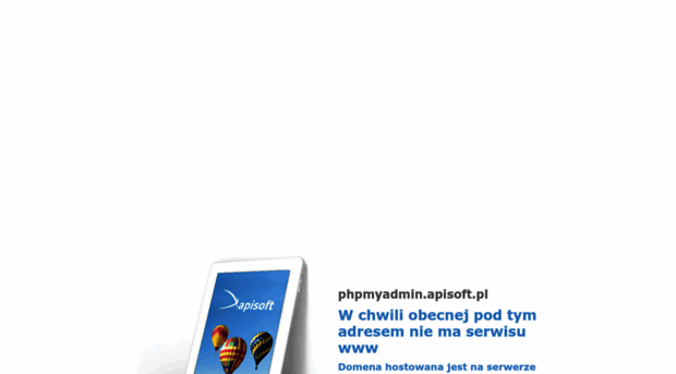phpmyadmin.apisoft.pl