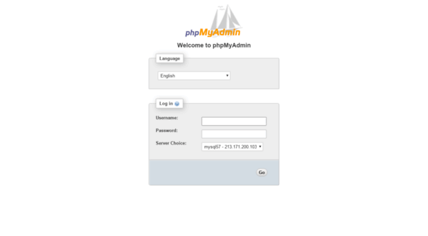 phpmyadmin.streamline.net