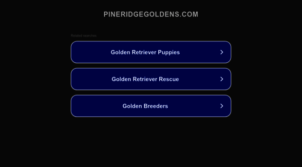 pineridgegoldens.com