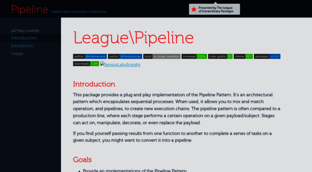 pipeline.thephpleague.com