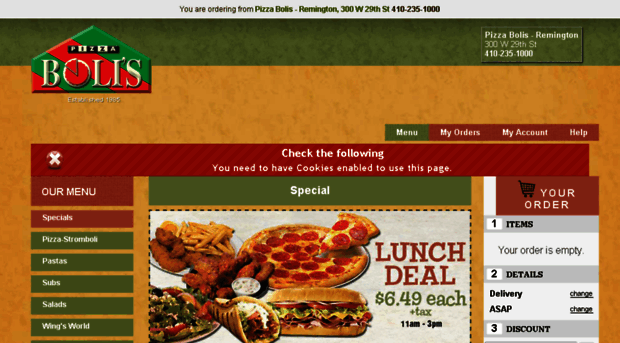 pizzabolis-remington.foodtecsolutions.com